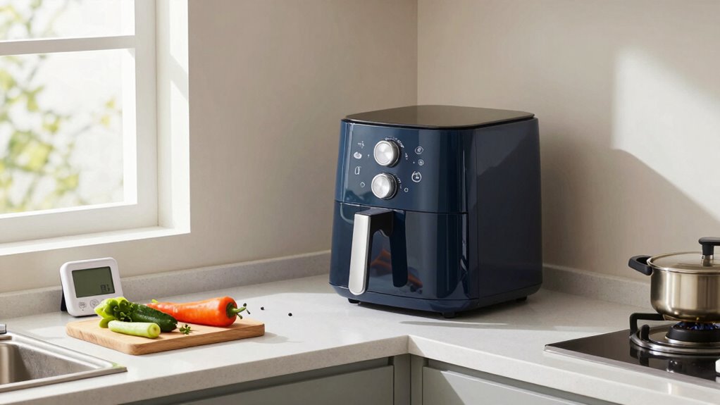 organized safe kitchen station