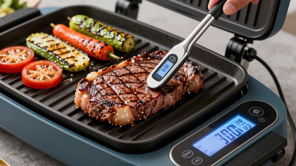 precise indoor grilling temperatures