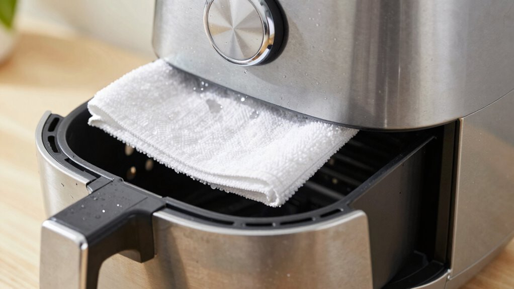 proper air fryer drying