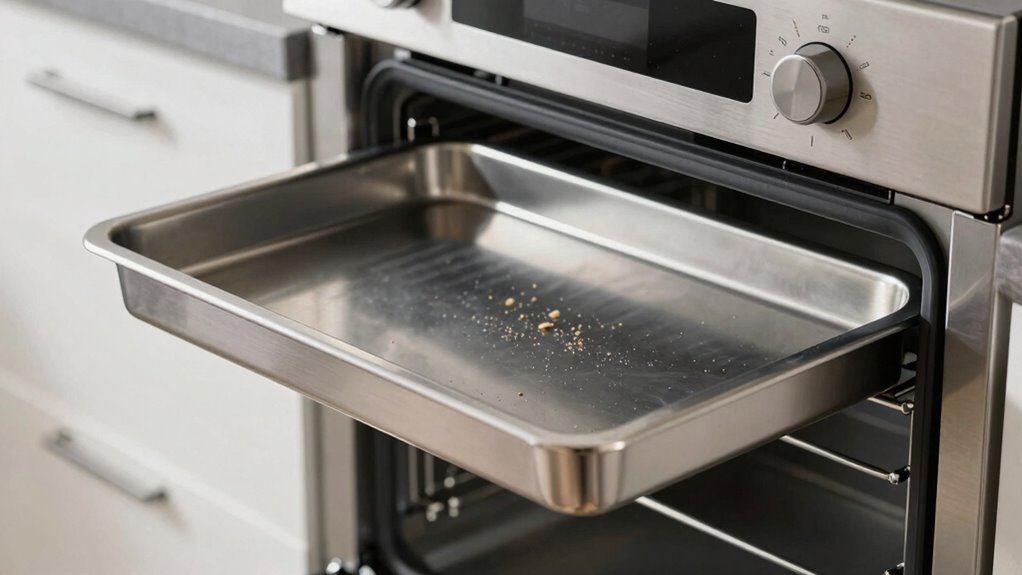 regular crumb tray maintenance