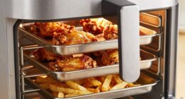 tall trays decrease crispiness