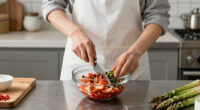 Kenji Morimoto’s recipes for asparagus kimchi