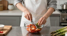 Kenji Morimoto’s recipes for asparagus kimchi