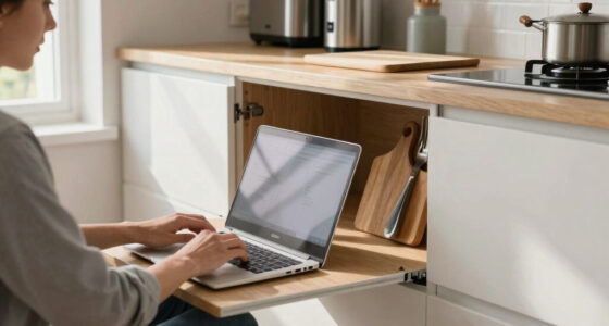 This Small Home Didn’t Have Room for an Office — An IKEA Cabinet Solved That