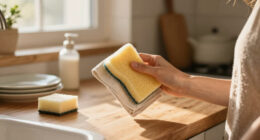 You be the judge: should my partner get rid of her old dishcloths and sponges?