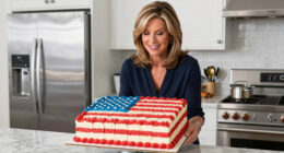 Martha Stewart Serves Huge American Flag Cake with 250 Pieces for Founding Father-Themed Party