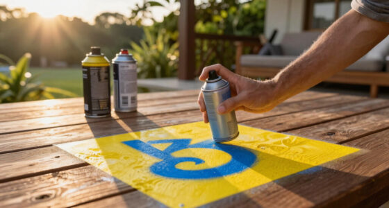 Paint And A Stencil Turned Their Outdoor Patio Into The Perfect Hangout Spot