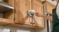 Early 2000S Brown Kitchen Cabinets Look Unrecognizable After A DIY Redo
