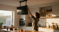 She Didn't Want Her TV Taking Up Wall Space — So She Hung It From The Ceiling