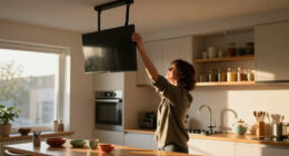 She Didn't Want Her TV Taking Up Wall Space — So She Hung It From The Ceiling