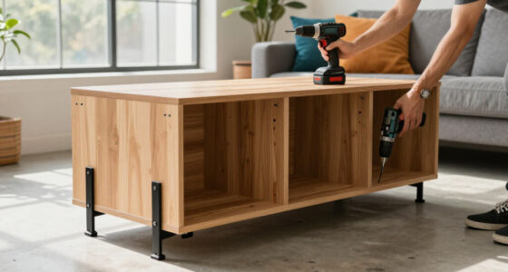 They Made A Blank-Box Living Room Look Custom Without Hiring A Carpenter