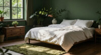 A Bright White Bedroom Is Now A Green Cocoon “Inspired By The Forest”