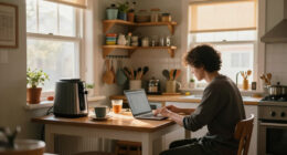 Her Home Office Is In An Unexpected Location — Now It's Clutter-Free