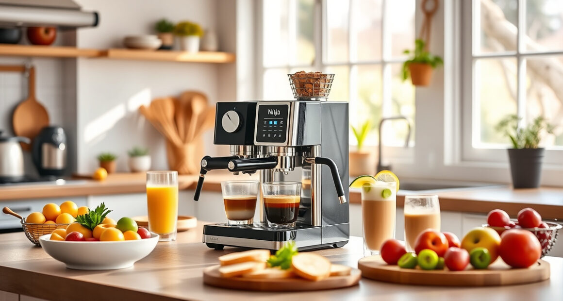 Ninja Luxe Café Premier 3-in-1 Espresso Machine for Effortless Pool Parties