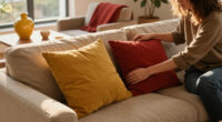They Took A Risk On Mustard And Red — It Completely Changed This Living Room