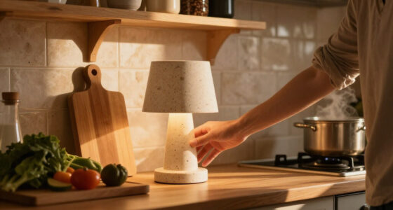 Walmart's New $25 Travertine-Look Lamp Looks Shockingly High-End