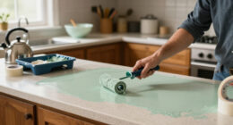 90S Countertops Look Completely Different After A Kitchen Got A Paint Redo